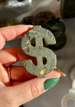 Load image into Gallery viewer, Pyrite Dollar Signs $$$