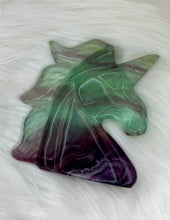 Load image into Gallery viewer, Rainbow Fluorite Unicorn