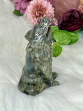 Load image into Gallery viewer, Labradorite Wolf Carving