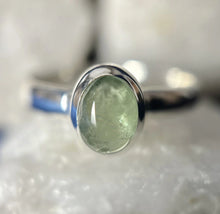 Load image into Gallery viewer, GREEN KYANITE RING STERLING SILVER