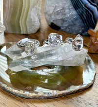 Load image into Gallery viewer, Herkimer Diamond Sterling Silver Rings