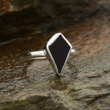 Load image into Gallery viewer, Gemstone Shield / Kite Sterling Silver Rings