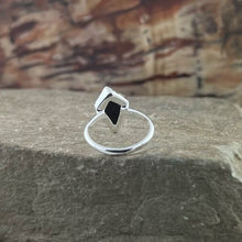 Load image into Gallery viewer, Gemstone Shield / Kite Sterling Silver Rings
