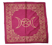 Load image into Gallery viewer, Altar Cloth / Crystal Grid Cloth Black, gold & silver