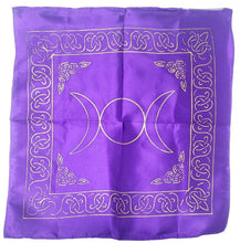 Load image into Gallery viewer, Altar Cloth / Crystal Grid Cloth Black, gold & silver