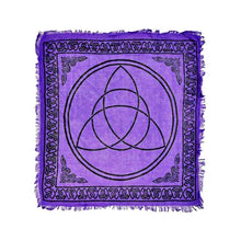 Load image into Gallery viewer, Altar Cloth / Crystal Grid Cloth Black, gold & silver
