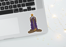 Load image into Gallery viewer, Sun/Moon Witch Sticker - dark skin tone