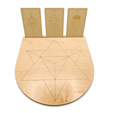 Load image into Gallery viewer, Merkabah Crystal Grid + Tarot Card Stand