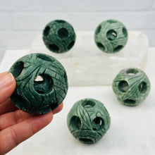 Load image into Gallery viewer, Carved Jade Puzzle Ball