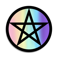 Load image into Gallery viewer, Pastel Pentacle Sticker 2.5"
