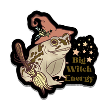 Load image into Gallery viewer, Big Witch Energy Toad Vinyl Sticker 2.5"