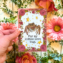 Load image into Gallery viewer, Valentine's Day Spider ( Love Bug) Card