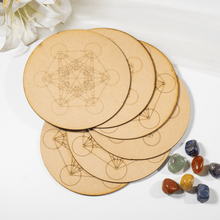 Load image into Gallery viewer, Metatrons Cube Crystal Grid Board