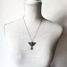 Load image into Gallery viewer, Labradorite Luna Moth Necklace