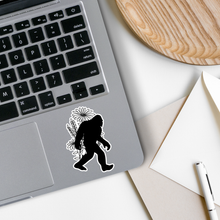 Load image into Gallery viewer, Sasquatch Floral Bigfoot Sticker 3"