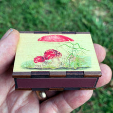 Load image into Gallery viewer, Wooden Matchbox • Agaric Toadstool