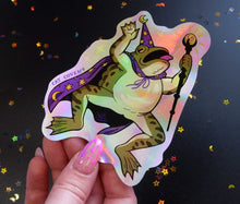 Load image into Gallery viewer, Toad Wizard - Holographic Sticker