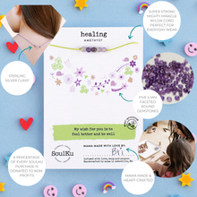 Load image into Gallery viewer, Amethyst Little Wishes Kids Necklace for Healing