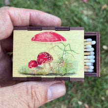 Load image into Gallery viewer, Wooden Matchbox • Agaric Toadstool