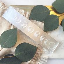 Load image into Gallery viewer, "Moon Phase" Selenite Crystal Rectangle