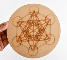 Load image into Gallery viewer, Metatrons Cube Crystal Grid Board