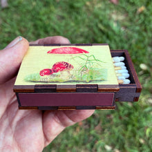 Load image into Gallery viewer, Wooden Matchbox • Agaric Toadstool