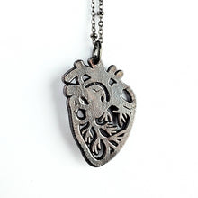 Load image into Gallery viewer, Garnet Sacred Heart Necklace