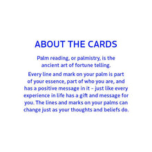 Load image into Gallery viewer, Palmistry Flashcards by Anna Comerford