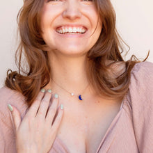 Load image into Gallery viewer, Lapis Lazuli I Love You To The Moon & Back Necklace