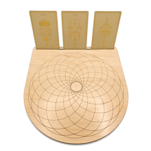 Load image into Gallery viewer, Torus Crystal Grid + Card Stand