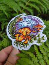 Load image into Gallery viewer, Nature is Magic -Embroidered Patch- Mushroom Moon PNW Forest
