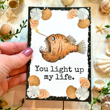Load image into Gallery viewer, 4x6” Funny Anglerfish Greeting Card