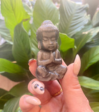 Load image into Gallery viewer, Gold sheen Obsidian Buddha