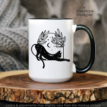 Load image into Gallery viewer, Mystical Cat Ceramic Mug 15 oz