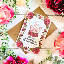 Load image into Gallery viewer, Witchy Crystal Hoarding Greeting Card 4x6
