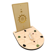 Load image into Gallery viewer, Merkabah Crystal Grid + Tarot Card Stand