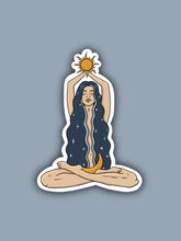 Load image into Gallery viewer, Sun/Moon Witch Sticker - light skin tone