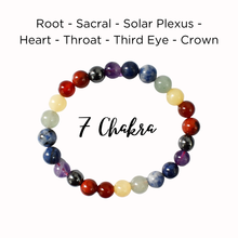Load image into Gallery viewer, 7 Chakra w/ hematite Bracelet