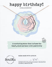 Load image into Gallery viewer, Chalcedony Luxe Necklace - Happy Birthday