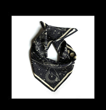 Load image into Gallery viewer, 100% Silk Scarf Signs of the Zodiac Astrology Bandana 17x17