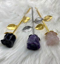 Load image into Gallery viewer, Crystal Roses with Metal Stems🌹