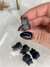 Load image into Gallery viewer, Silver Sheen Obsidian Mini Carvings