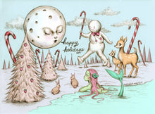 Load image into Gallery viewer, Wonderland Holiday Postcard - 4 x 6" by Marybel Martin