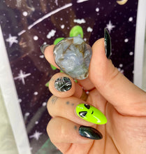 Load image into Gallery viewer, Carved Crystal Alien Skull