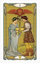 Load image into Gallery viewer, Golden Art Nouveau Tarot Mini