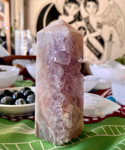 Load image into Gallery viewer, Amethyst Flower Agate Druzy Tower