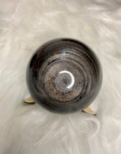 Load image into Gallery viewer, Silver Sheen Obsidian - Sphere