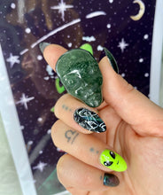 Load image into Gallery viewer, Carved Crystal Alien Skull