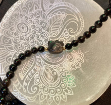 Load image into Gallery viewer, Sanrio Characters - Gold/Silver Sheen Obsidian Hello Kitty Bracelet