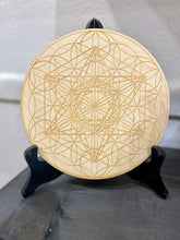 Load image into Gallery viewer, Metatron's Cube and Flower of Life Crystal Grid